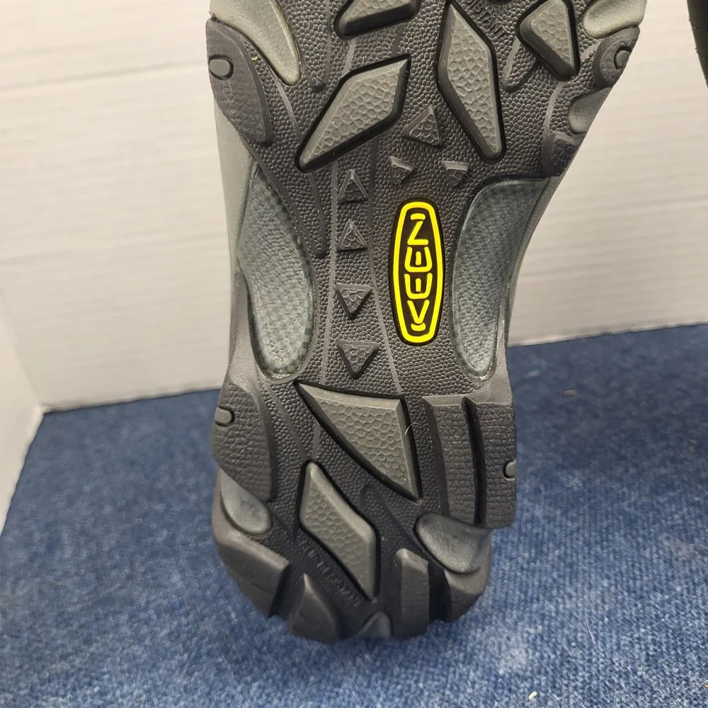 Keen Utility Atlanta Cool II steel toe Mens work shoes 10.5 EE Wide Black Raven